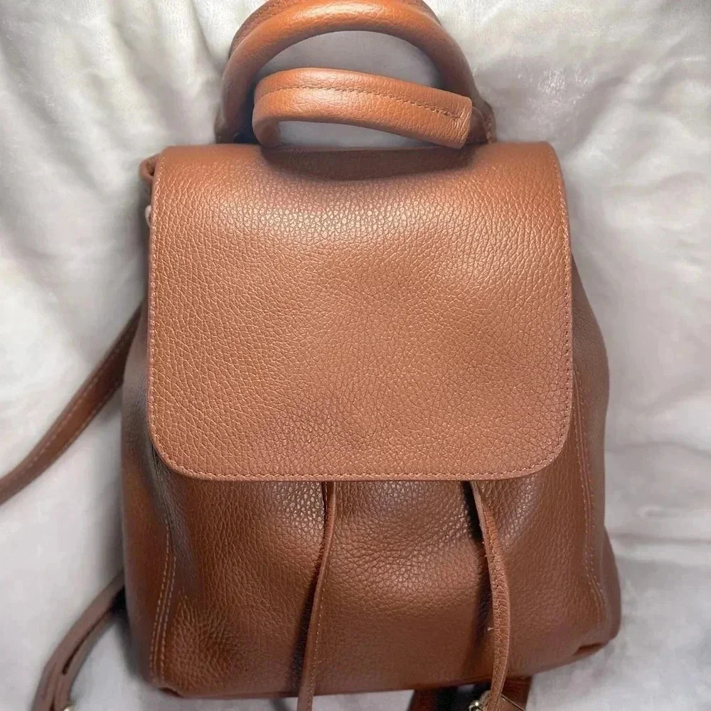 NWT UNICA! FIRENZE ITALIAN LEATHER BACKPACK PURSE